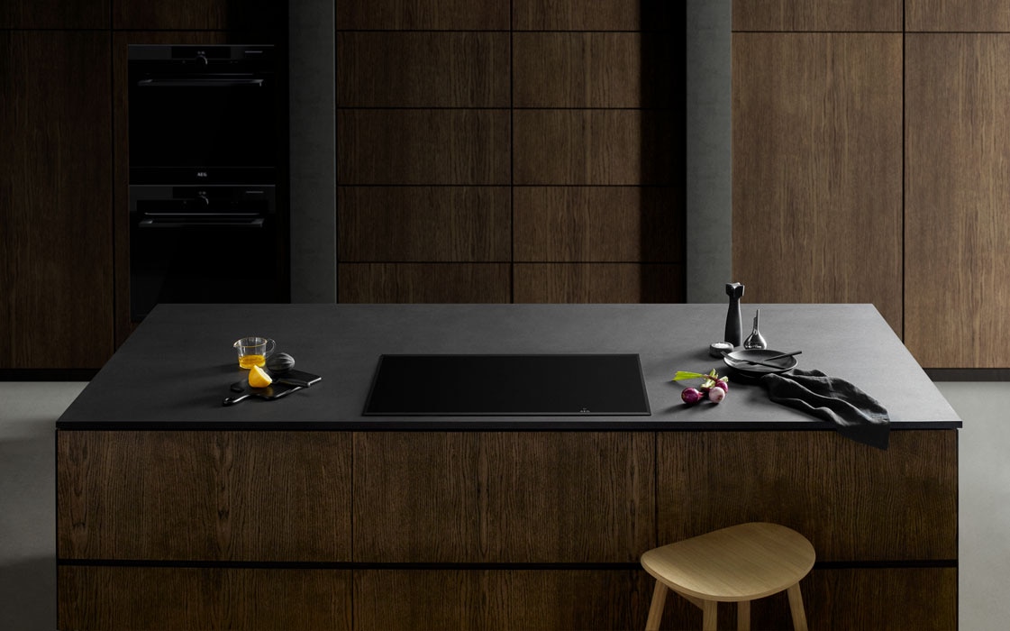 AEG kitchen with innovative cooktop