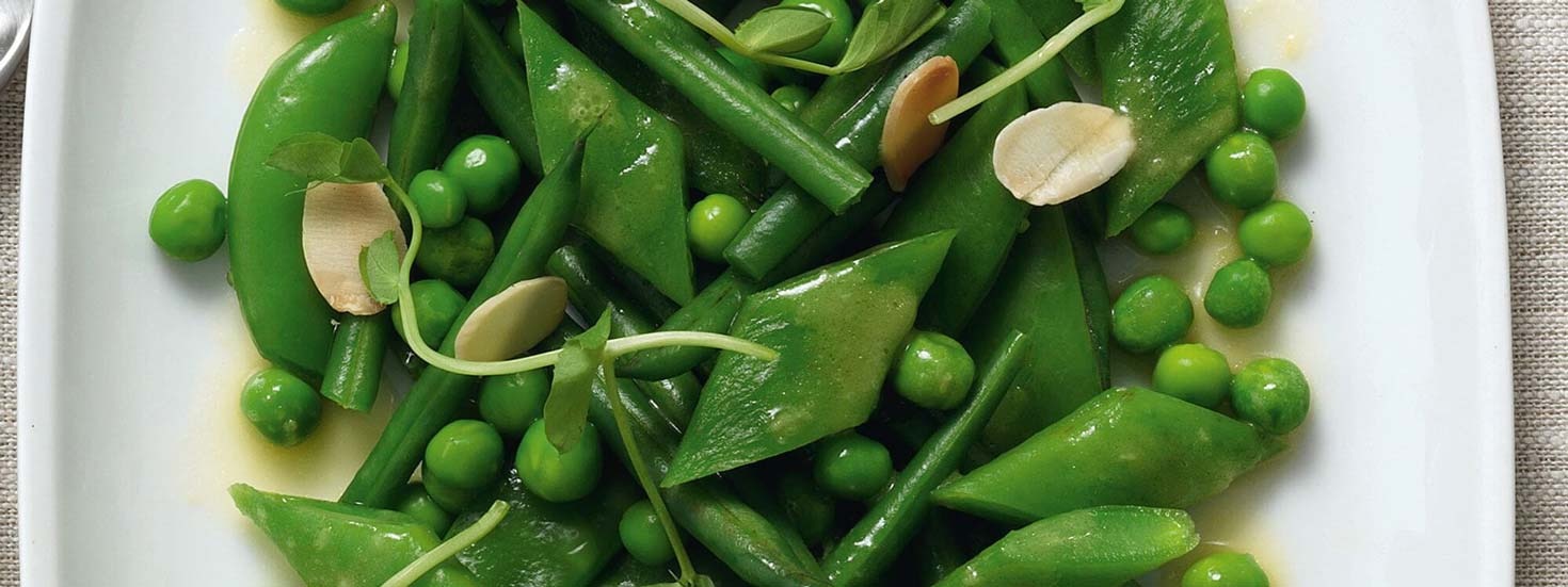 GREEN BEAN SALAD WITH LIME BUTTER AND ALMONDS